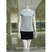 上海聚荣服装设计有限公司-无领全棉短袖T恤